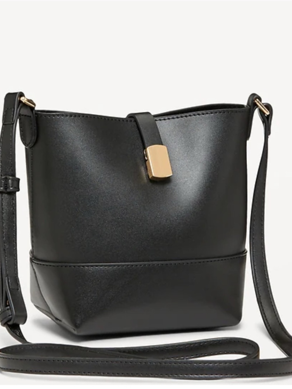 Old Navy Small Preppy Bucket black Crossbody Bag